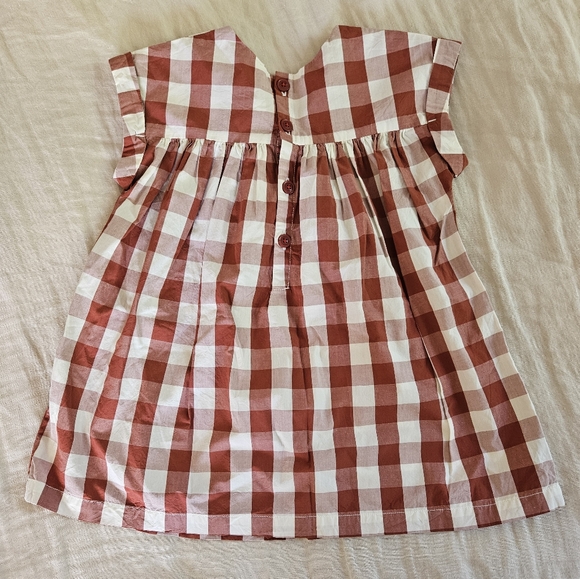 Petit Bateau Red Plaid Dress NWT - Picture 7 of 10